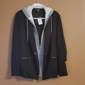 2fer knot blazer w hood hoodie size 1 torrid